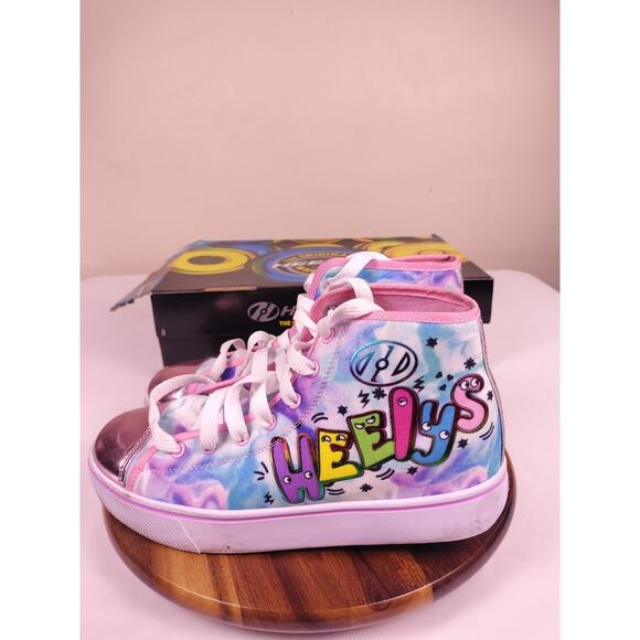 Heelys Veloz White Pink Multi Size 7 - Picture 1 of 8